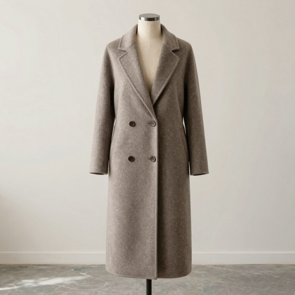 Sculptural Wool Cashmere Overcoat