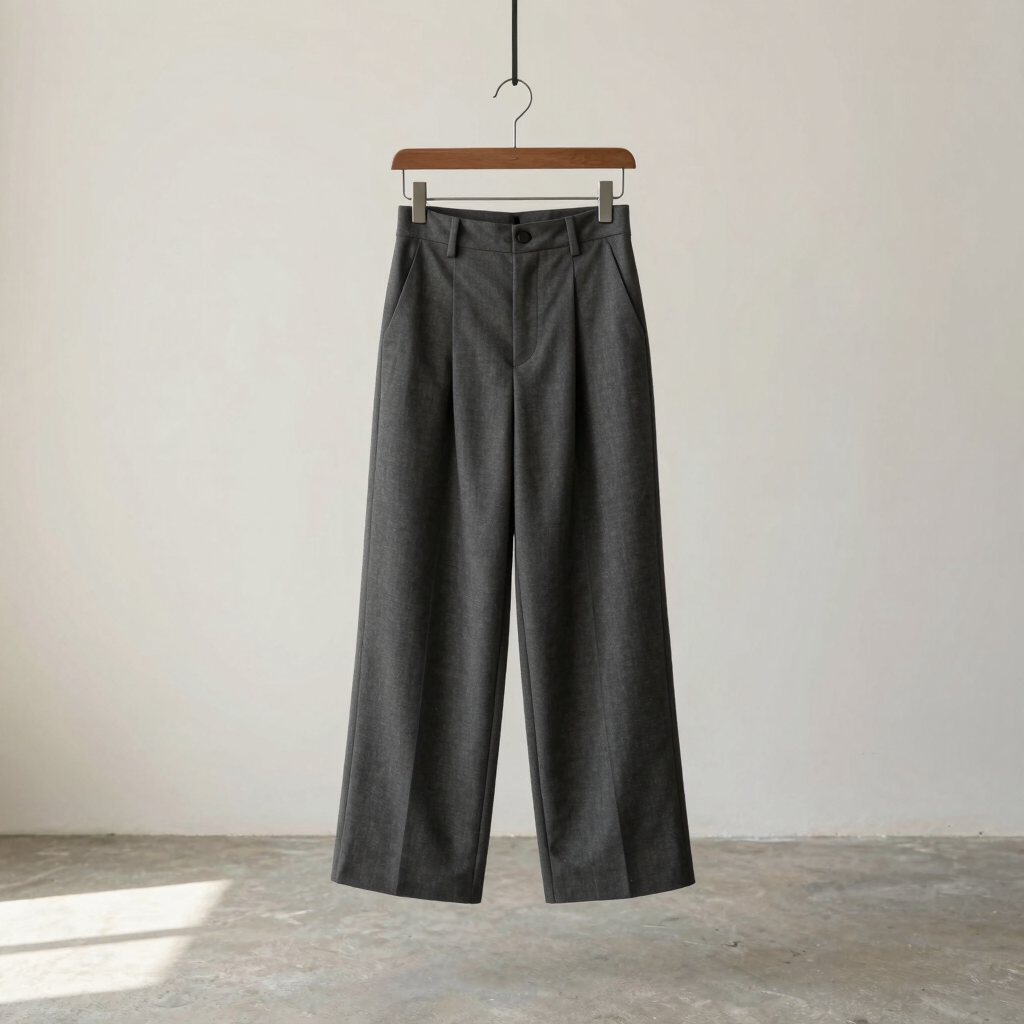 Tailored Silk Wool Trousers
