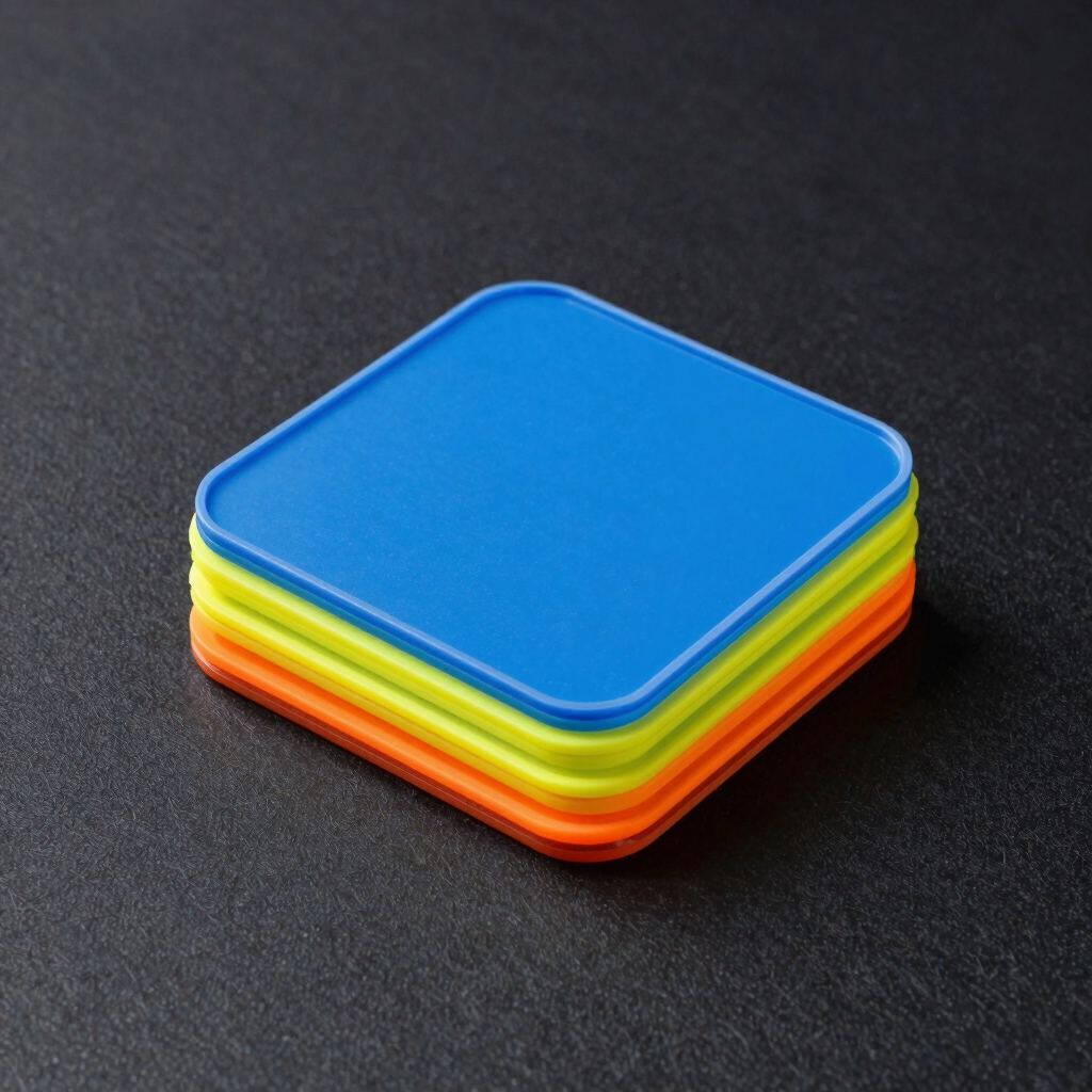 acrylic static coaster set