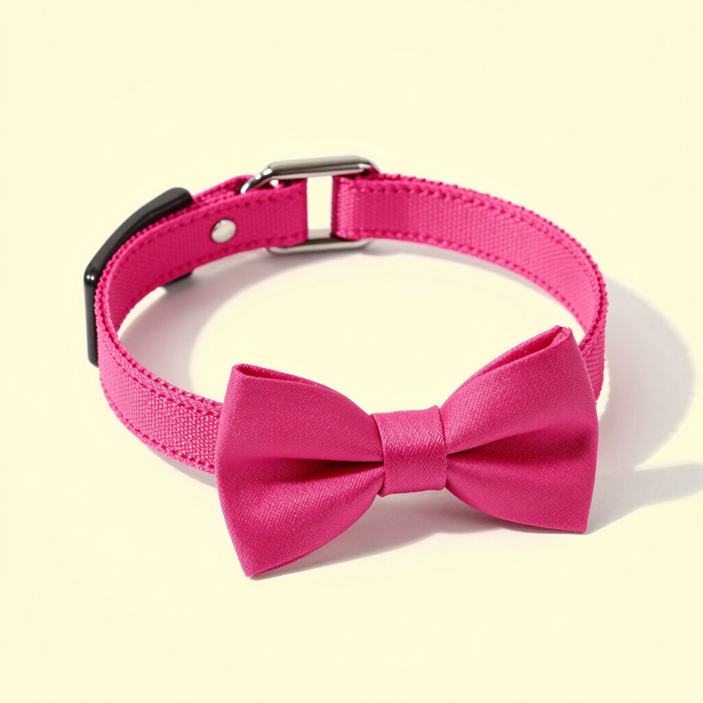 Collar de Gala con Moño Magenta