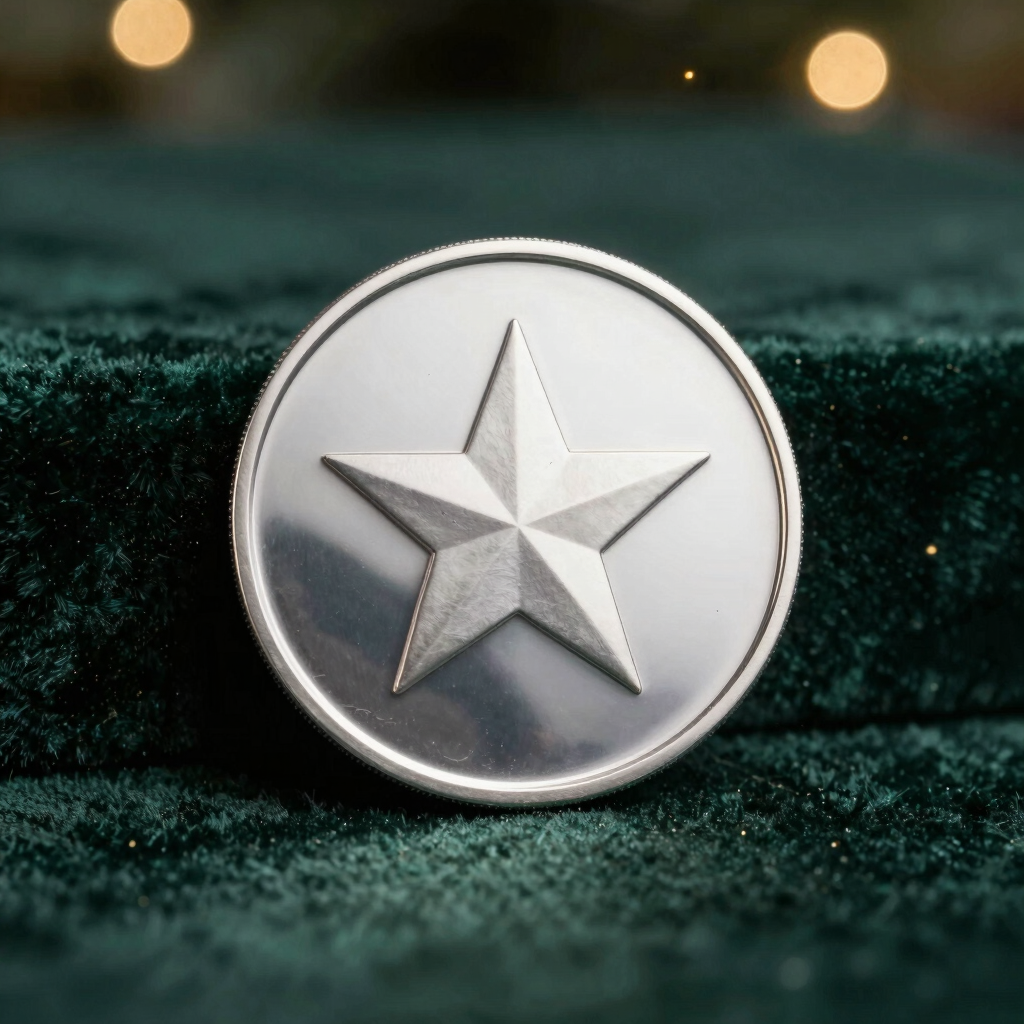 The Christmas Star 1 oz Silver Round