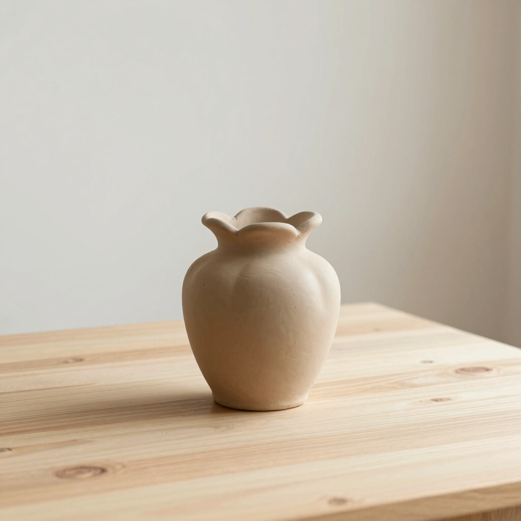 Vaso Decorativo de Barro Artesanal