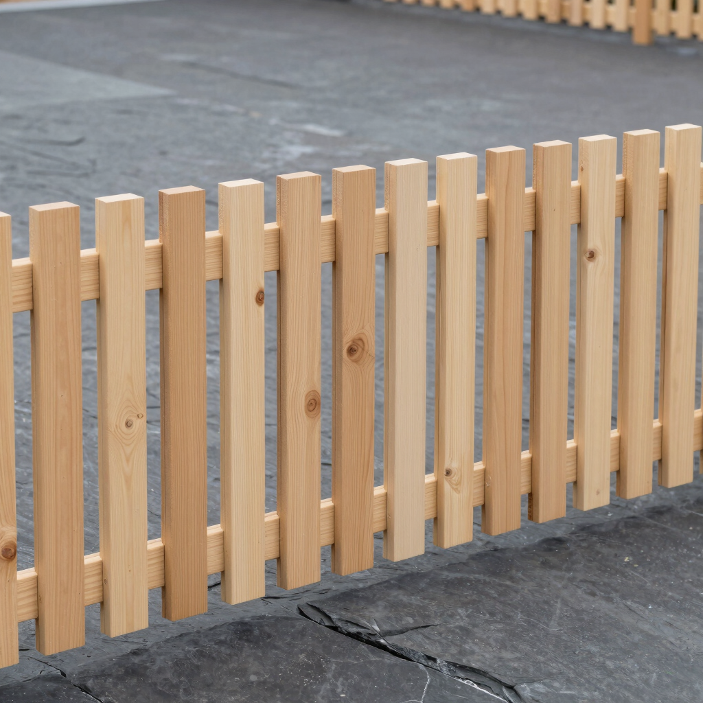 Nordic Larch Slatted Fence Panel