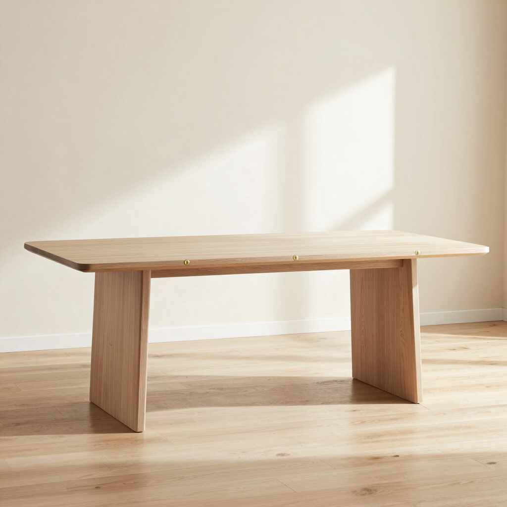 Champagne Silhouette Dining Table
