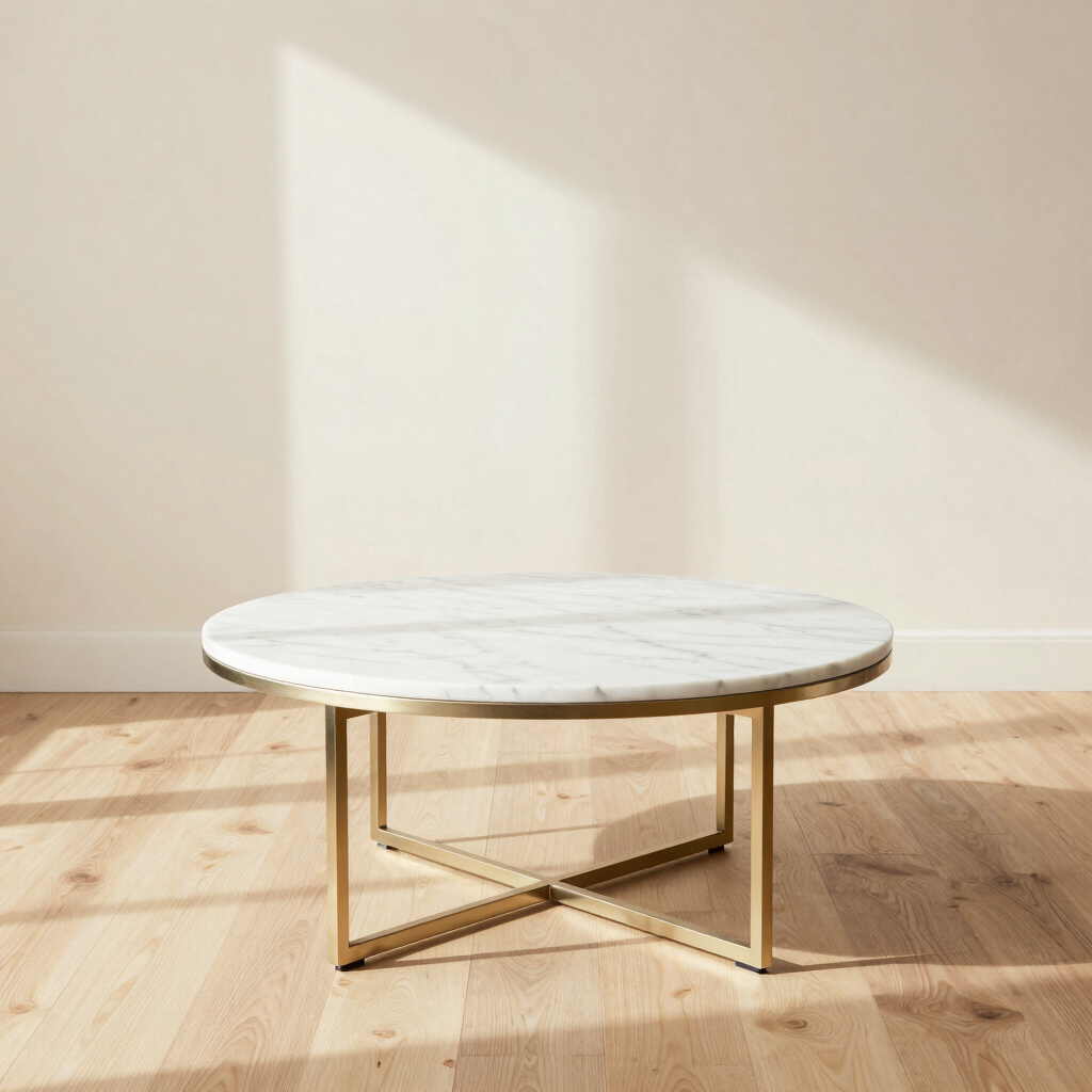 Gilded Marble Coffee Table