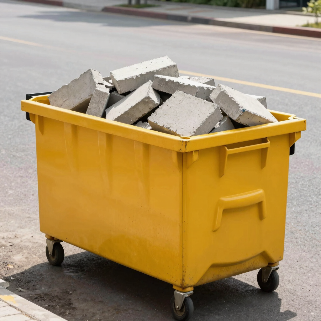 Concrete and Dirt Dumpster Rental