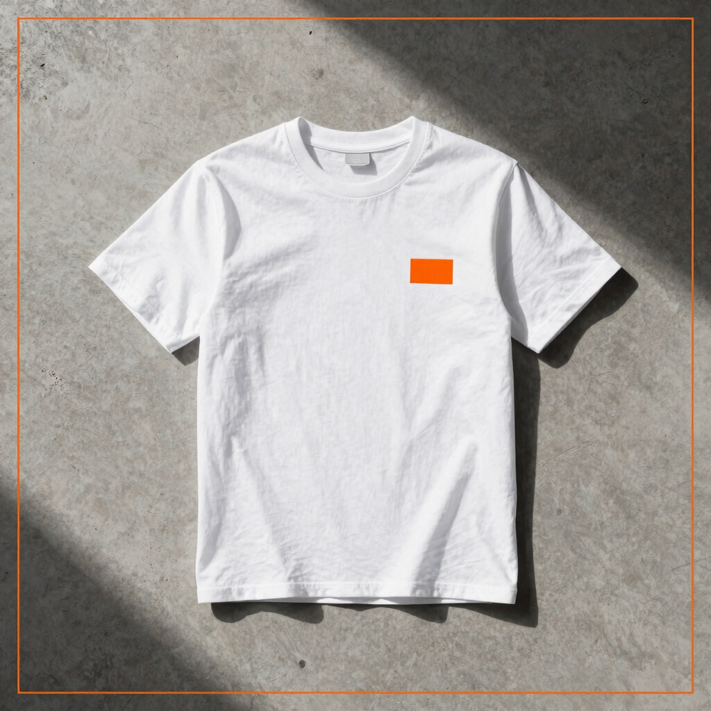 Signal Emblem Tee in Chalk