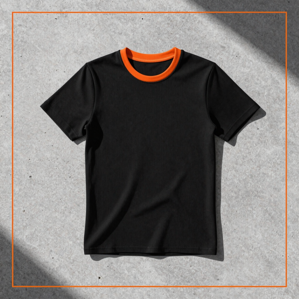Signal Accent Tee in Onyx