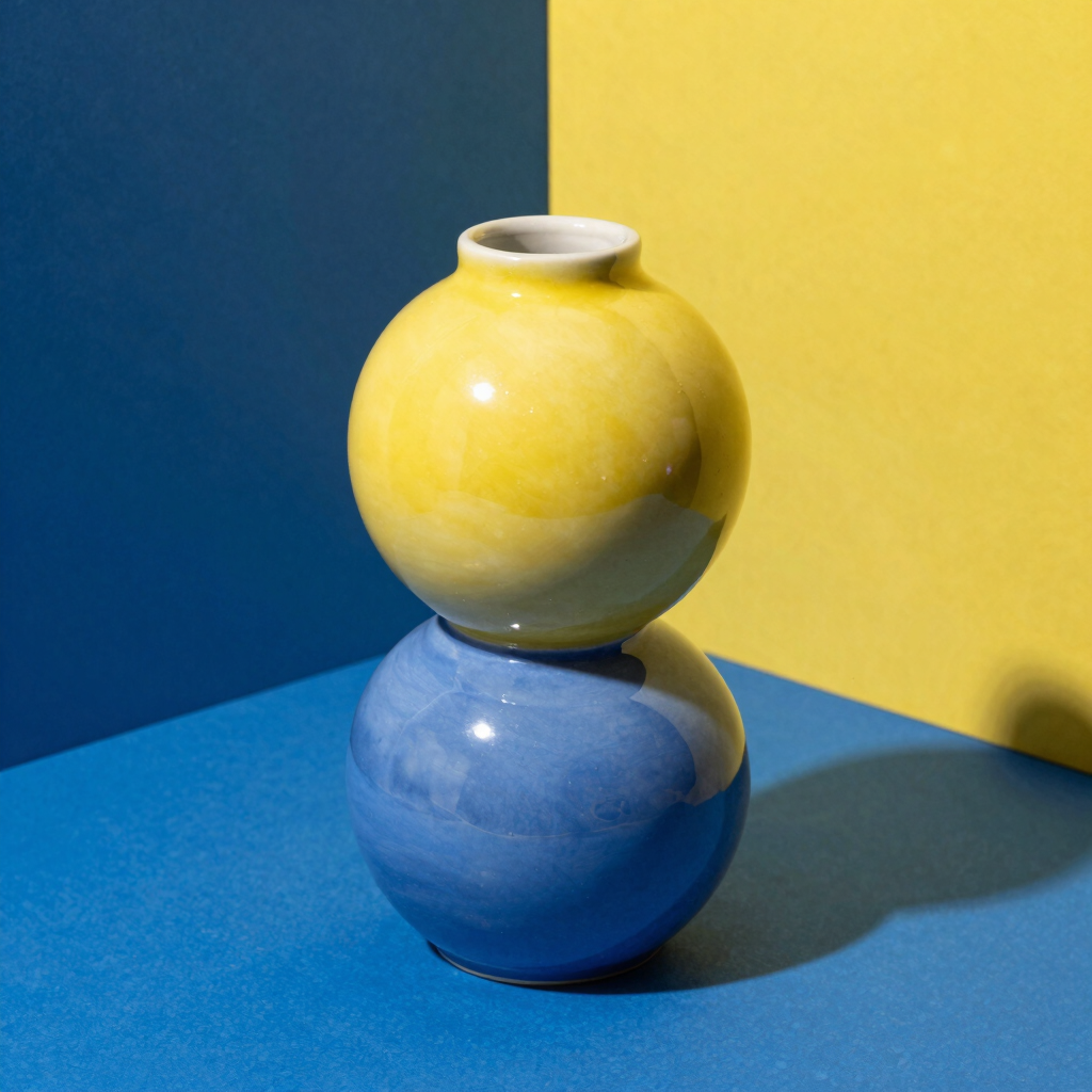 Double Bubble Ceramic Vase