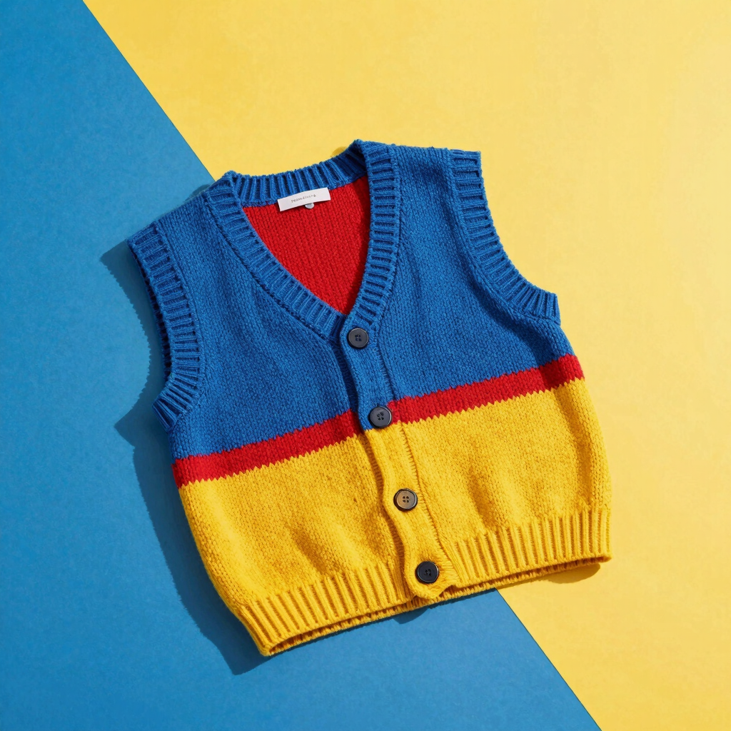Primary Twist Color-Block Vest