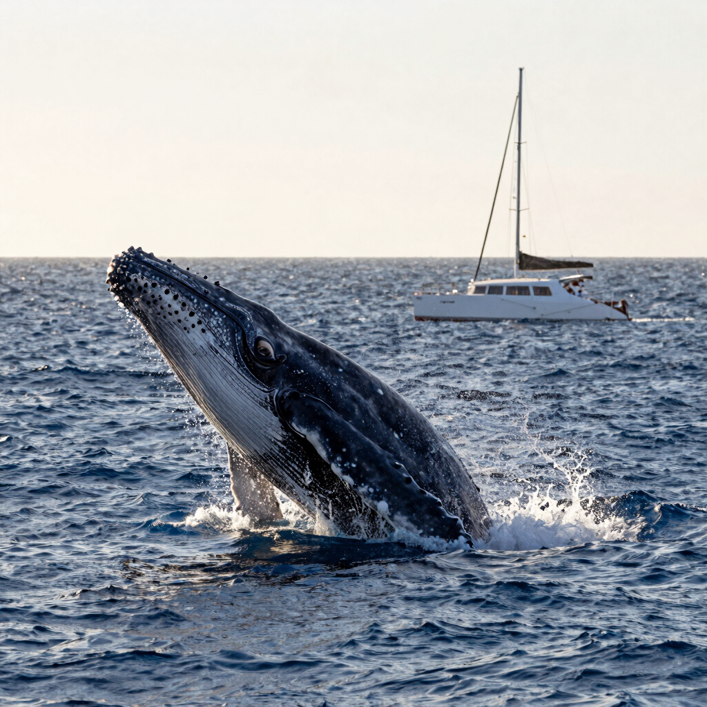 Avistamiento de Ballenas Jorobadas en Catamarán