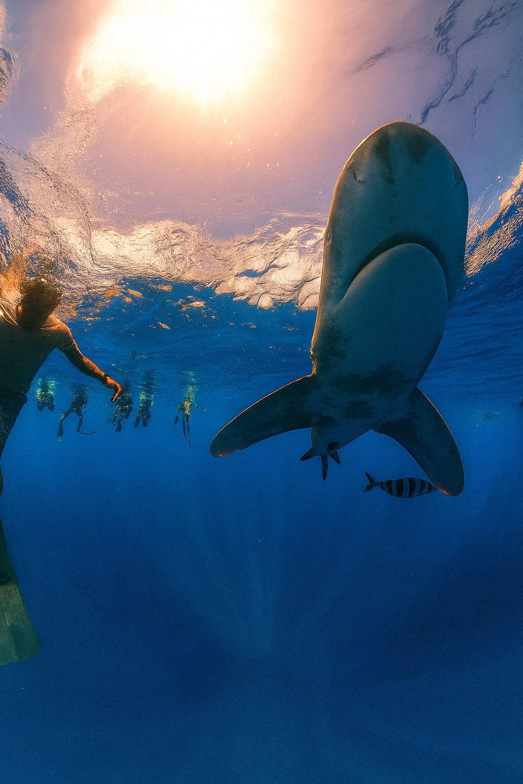 Silky sharks and pelagics in Fuvahmulah