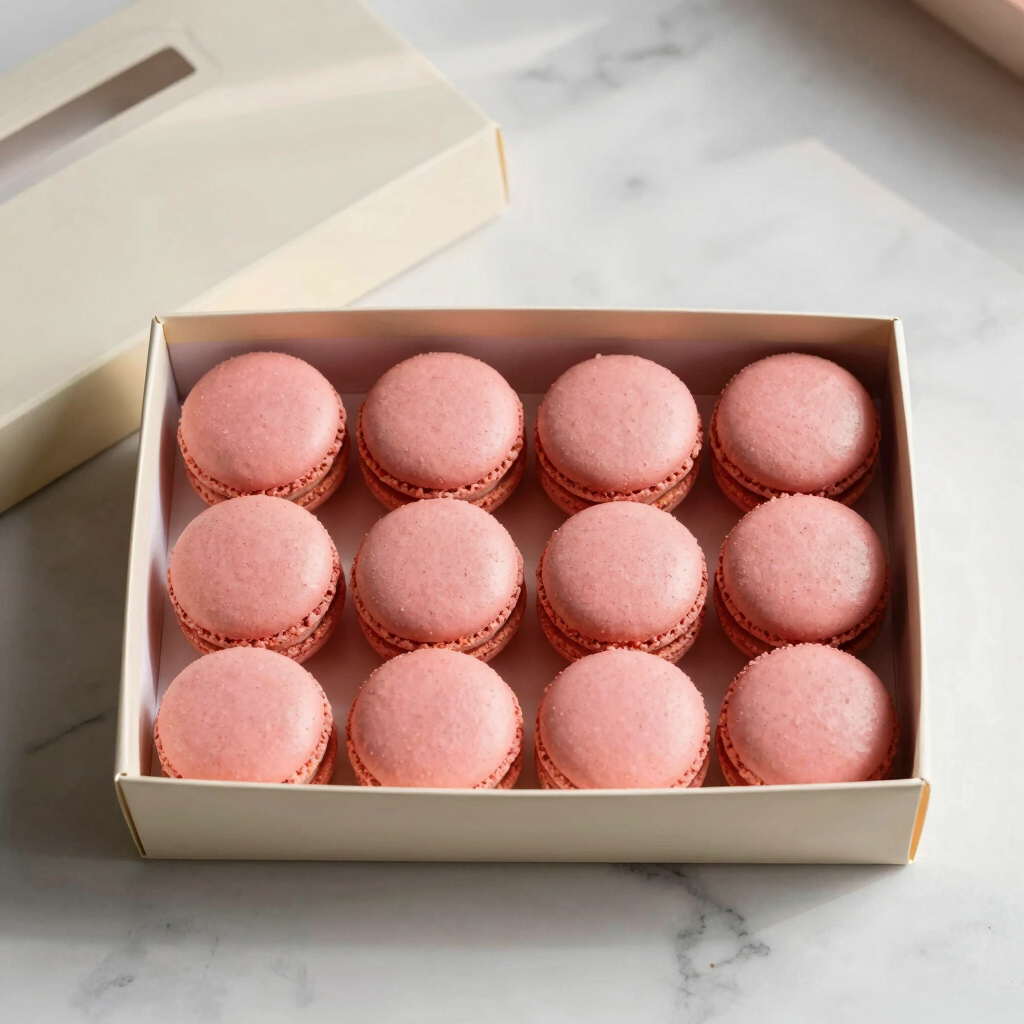 Rose Water & Raspberry Macaron Set