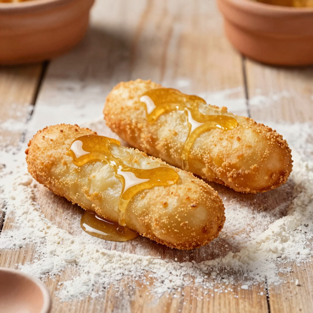 Traditional Molletes with Honey