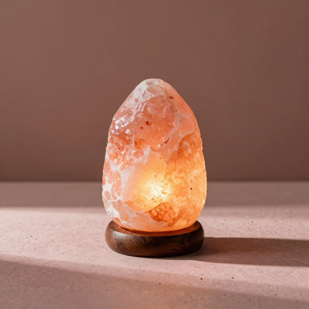 Raw-Cut Solitaire Salt Lamp