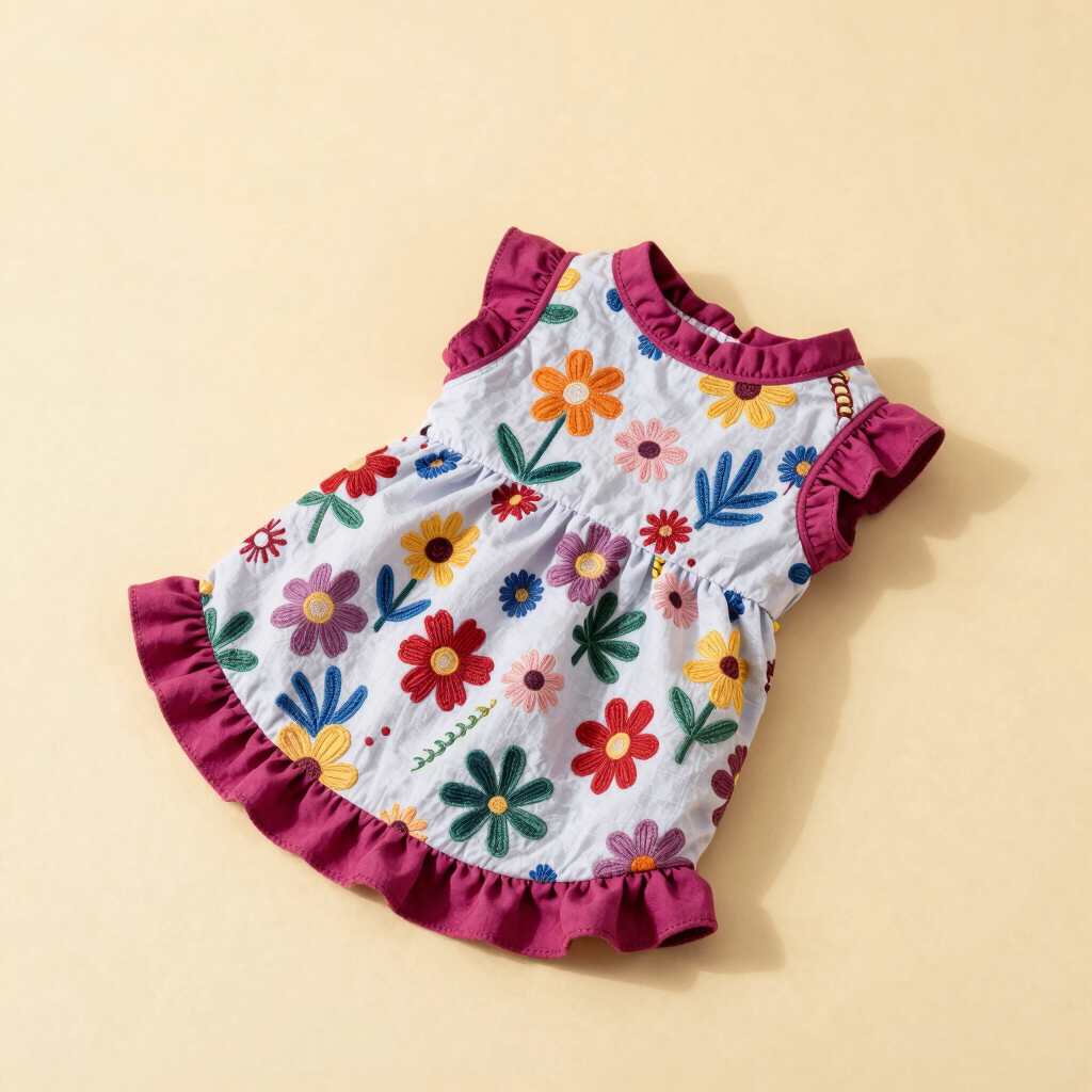 Vestido Artesanal Flor de Mayo