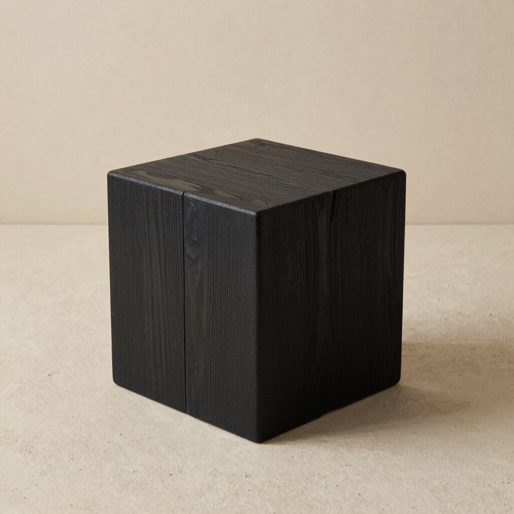 Charred Ash Block Table