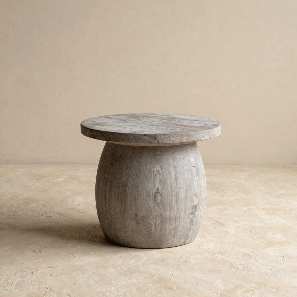 Silt Solid Teak Side Table
