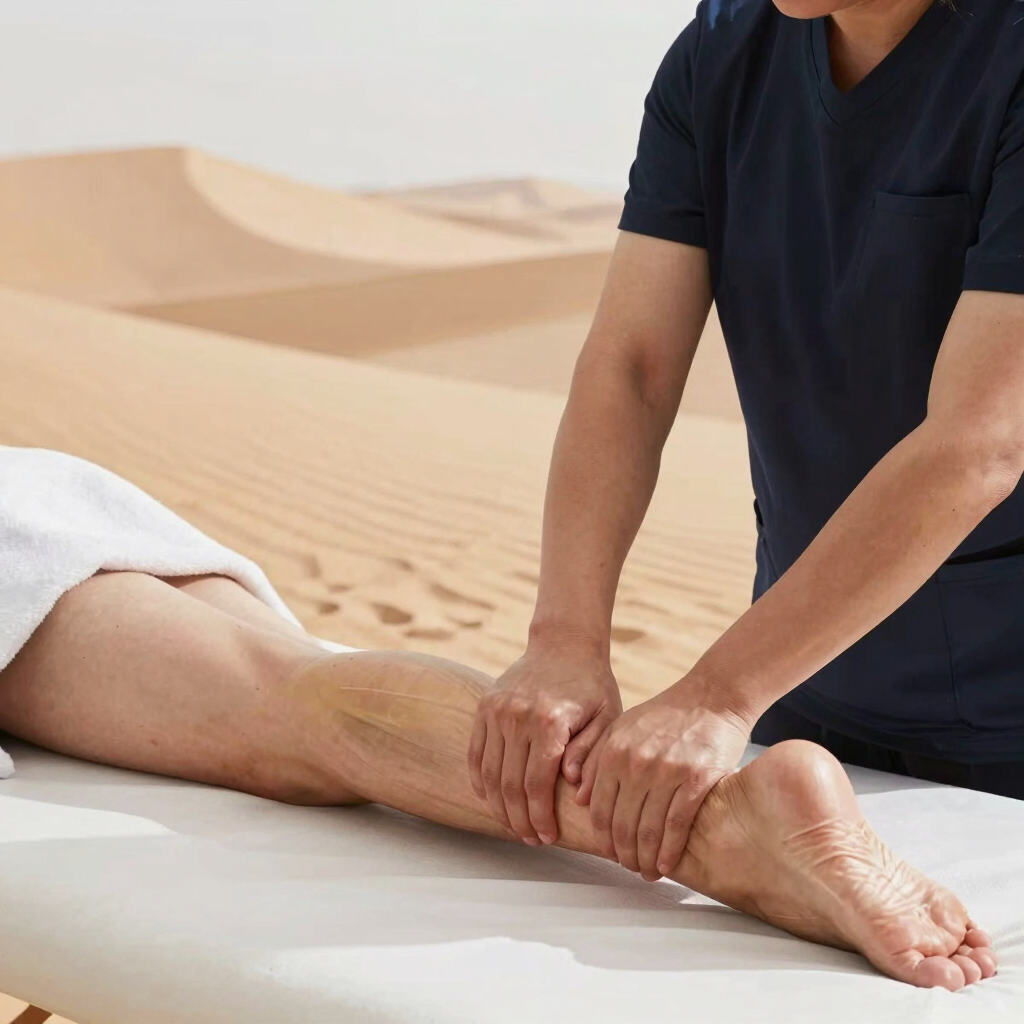 جلسة التدليك الرياضي والاستشفائي