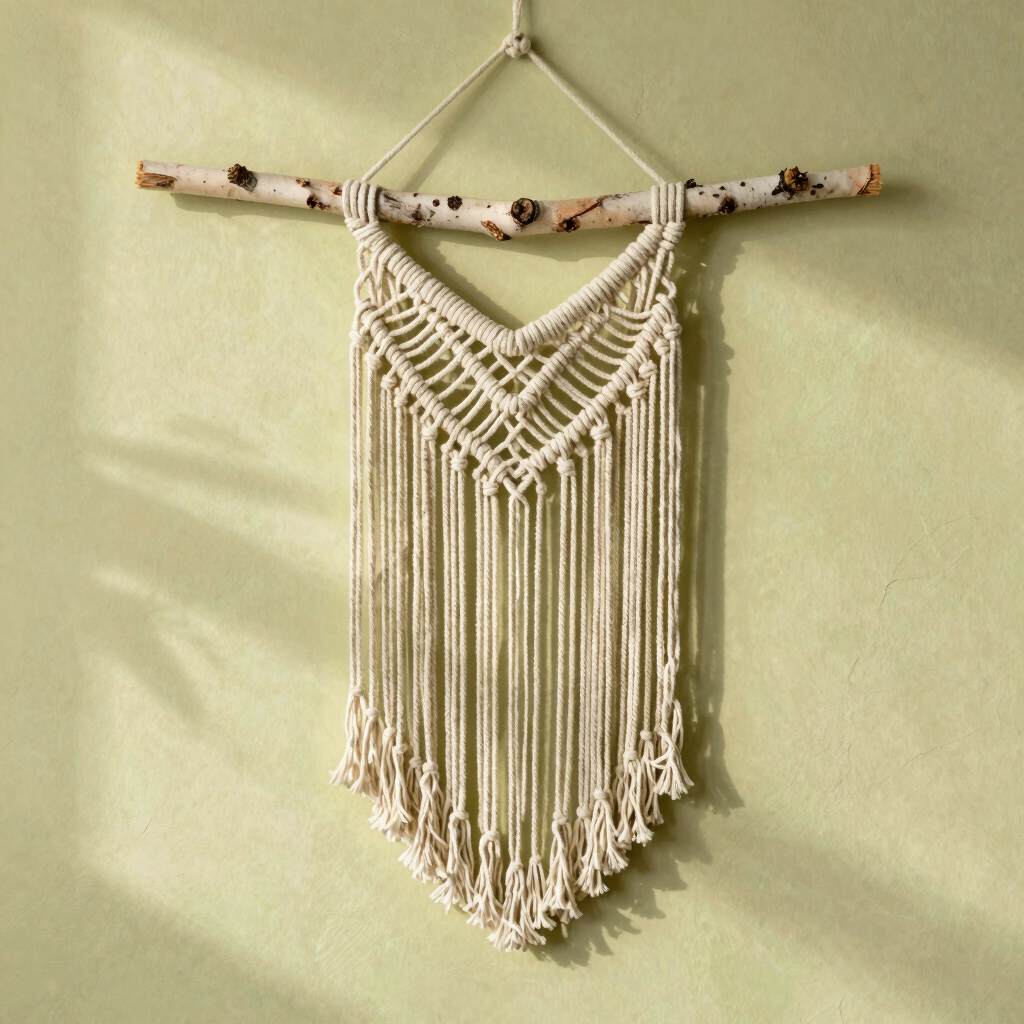 Dappled Light Macrame Tapestry