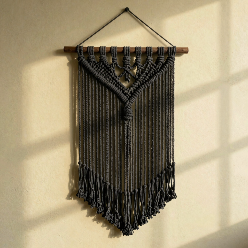 Obsidian Shadow Weave Tapestry