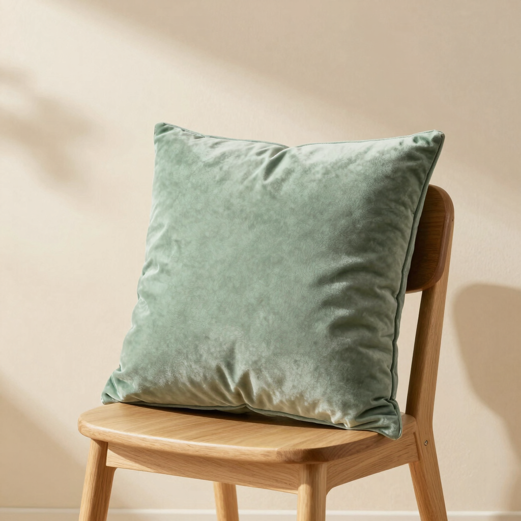 Muted Sage Velvet Pillow