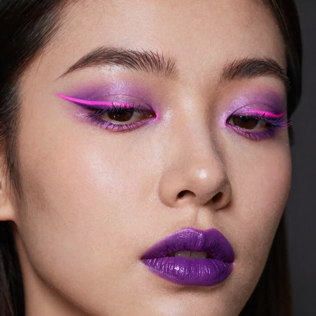 Editorial Neon & Graphic Glam