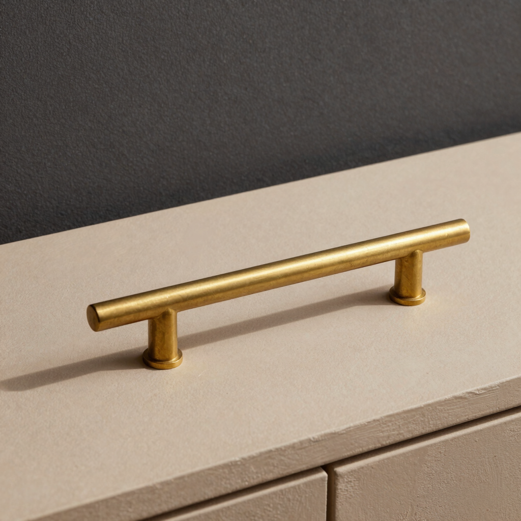 Raw Brass T-Bar Pull