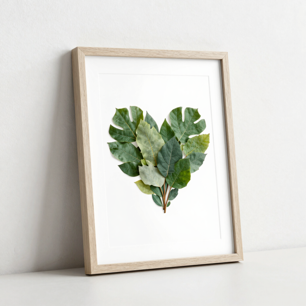 Cuadro Enmarcado Corazón de Bosque