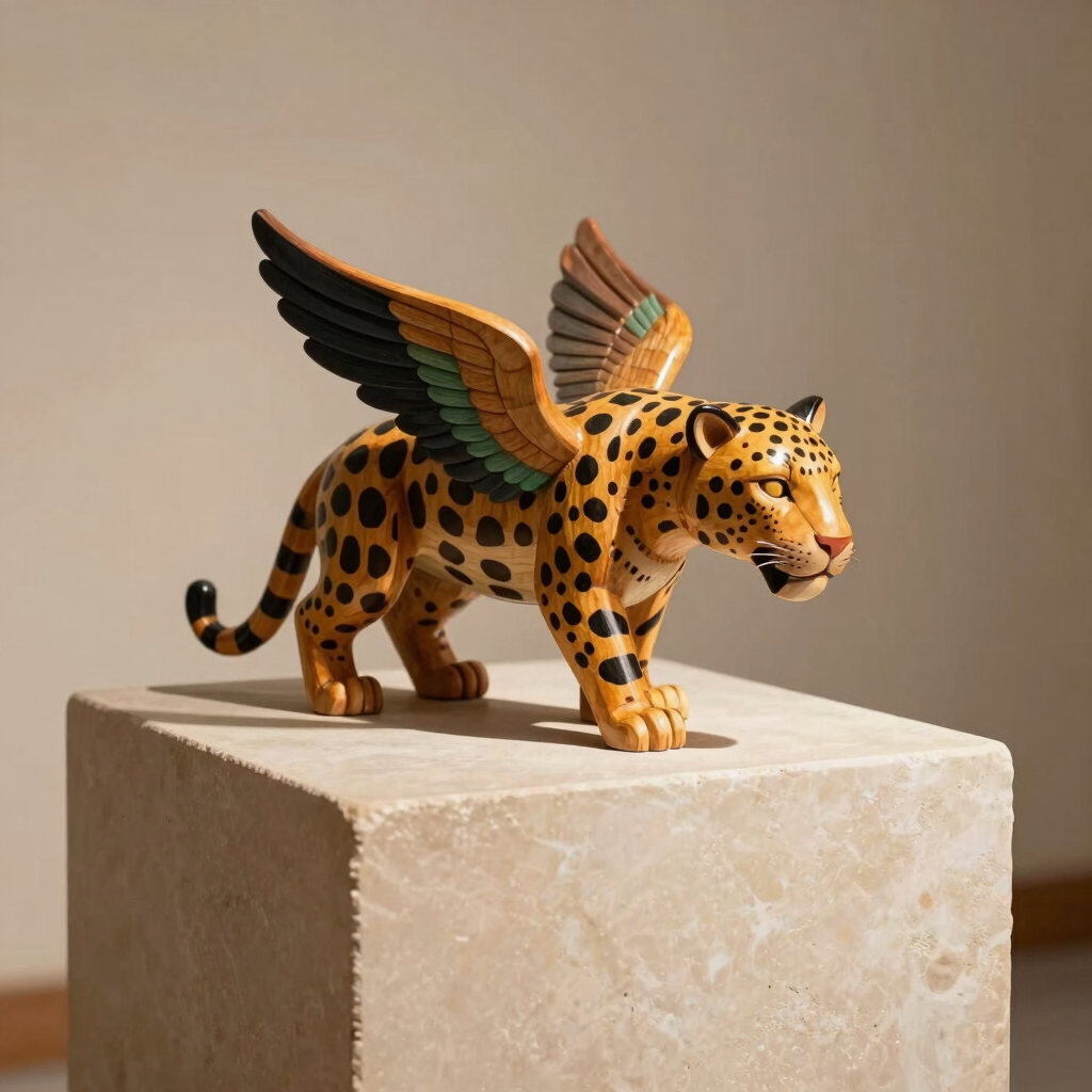 Jaguar Alado Alebrije de Copal