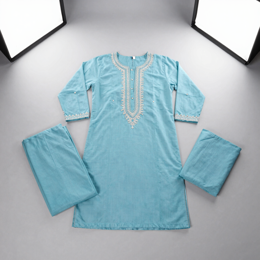 Travia Embroidered Georgette Kurta Set