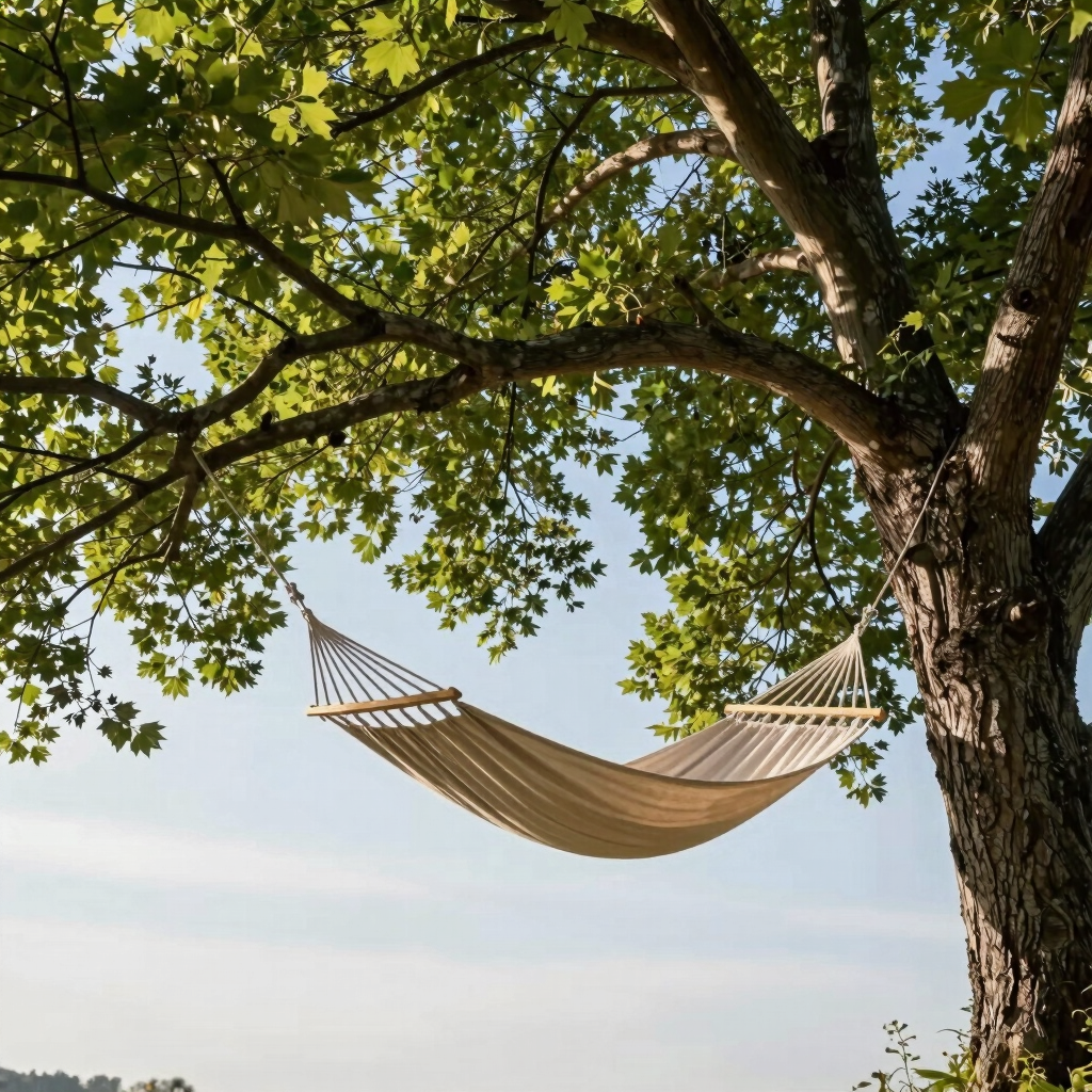 Grimpe d'arbre et sieste suspendue