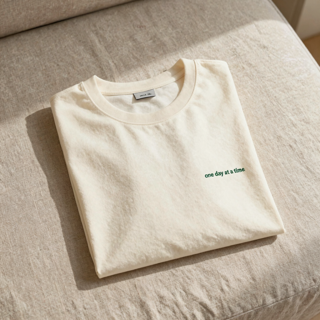 "One Day at a Time" Minimalist Tee