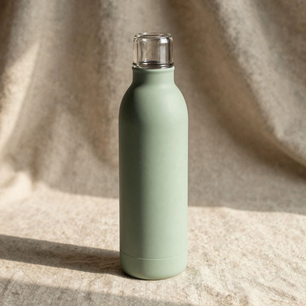 Clear Mind Glass Water Bottle