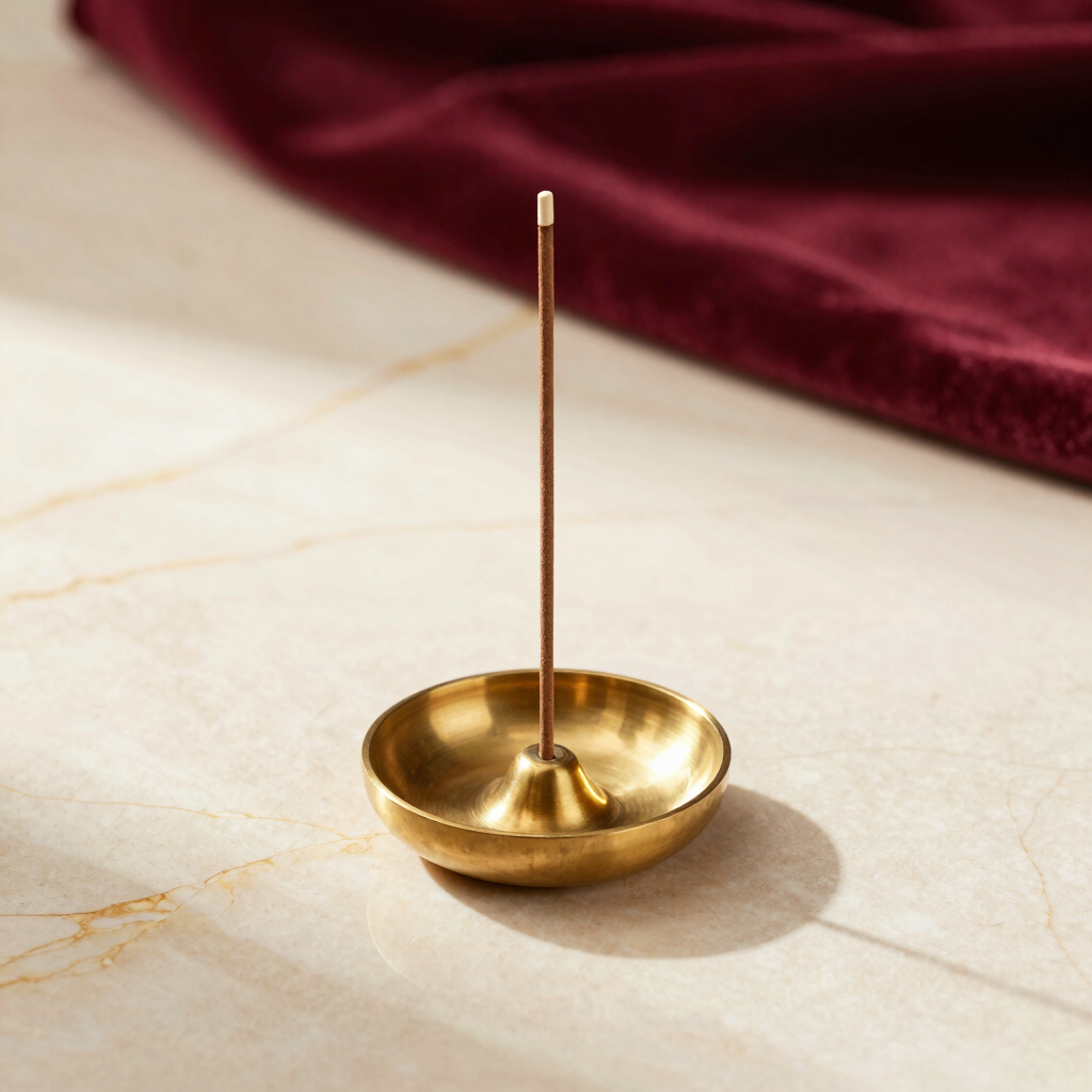 Pure Mysore Sandalwood & Brass Incense Gift Set
