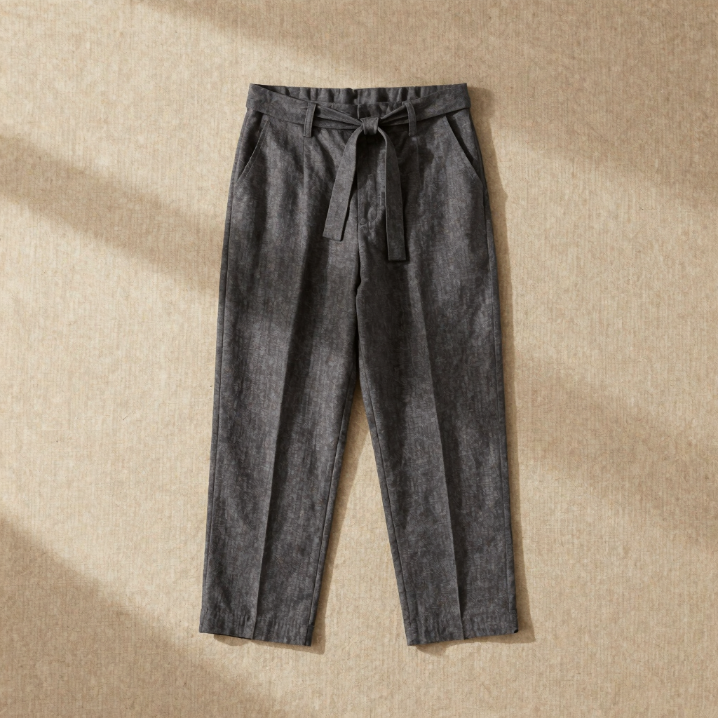 Calça Clochard Linho Carvão