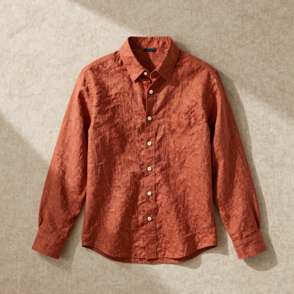Camisa Linho Terracota