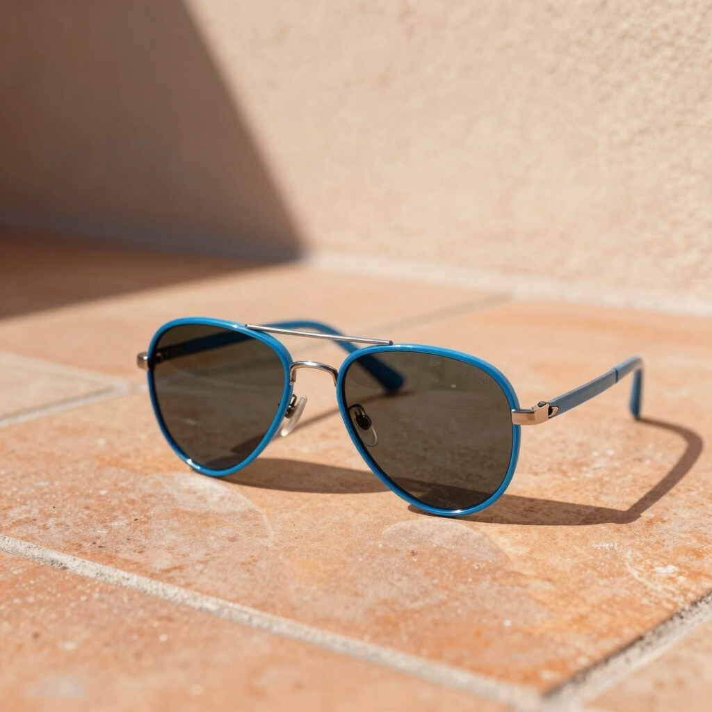 The Sky Blue Acetate Aviators