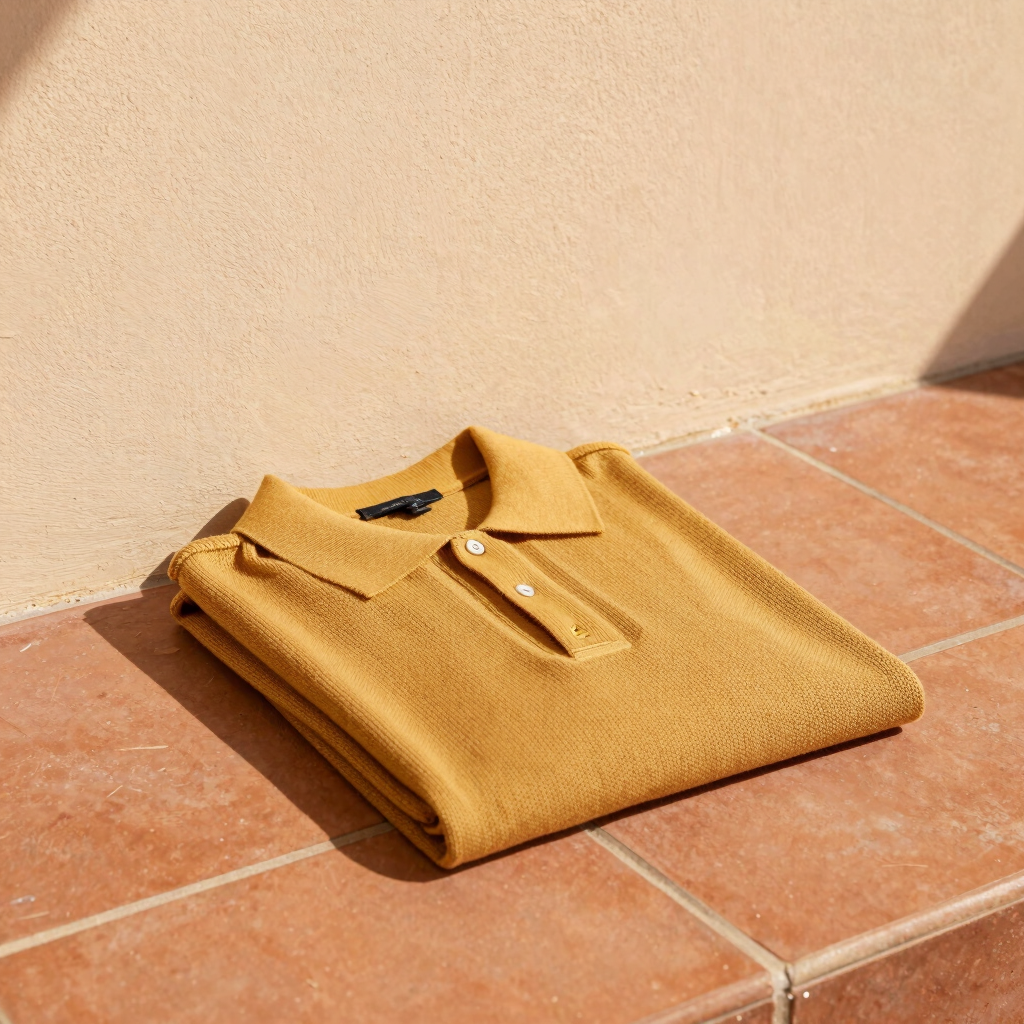 Slow-Pace Cotton Knit Polo