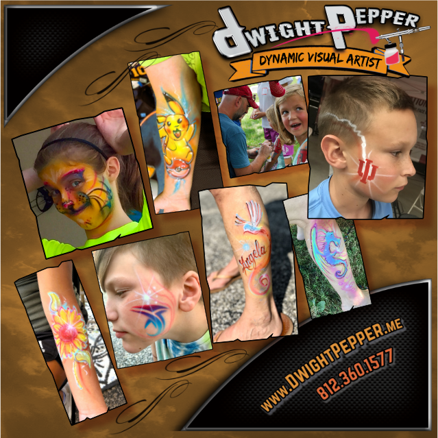 Airbrush body art in progress