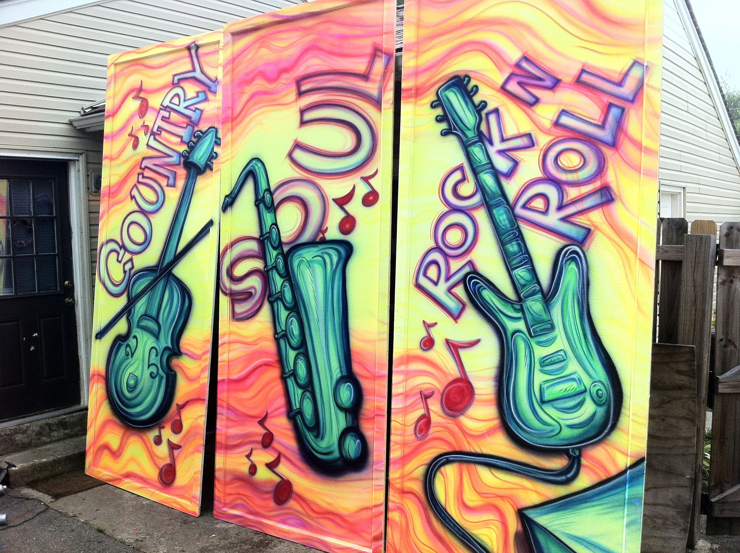 Festival body art — featured at a multi-genre music festival