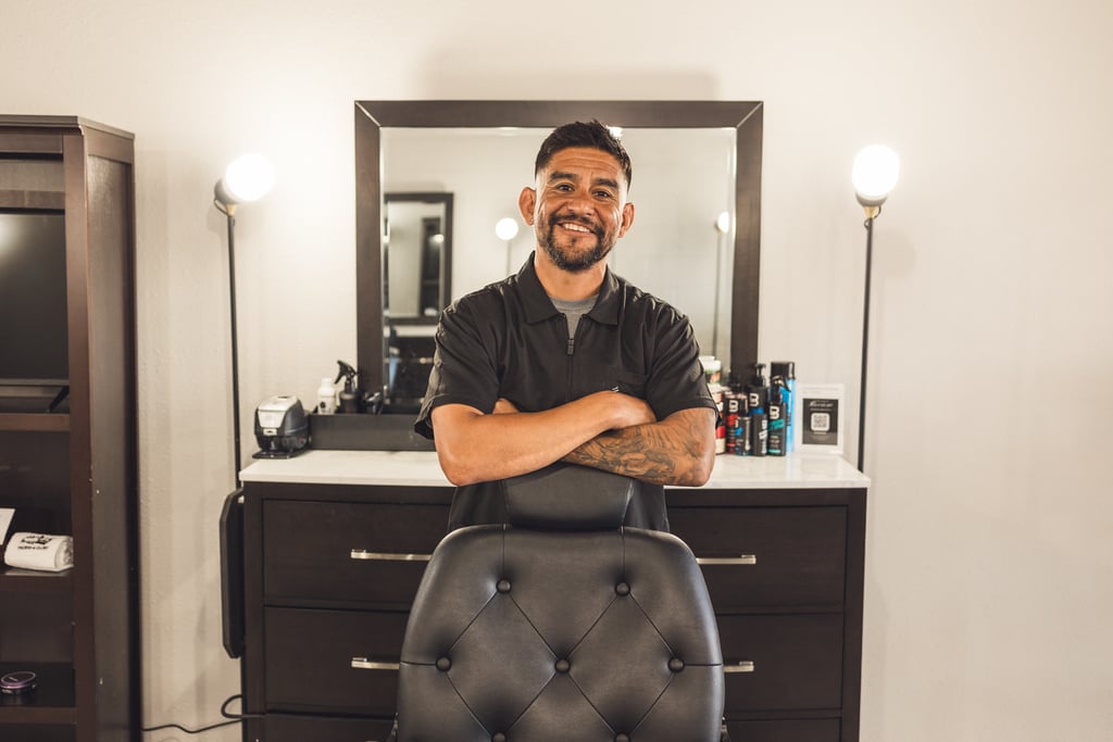 Alfredo Leon Jr., barber at Masters Barber & Shave
