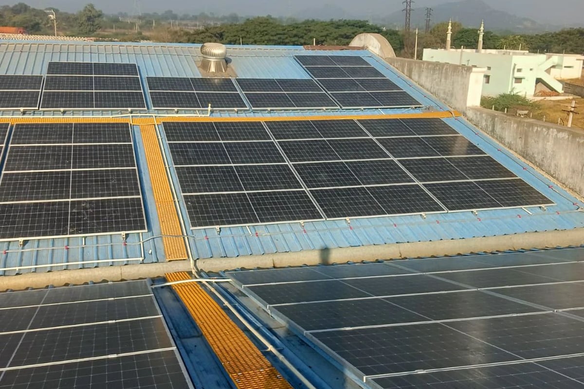 160kW solar plant in Telangana