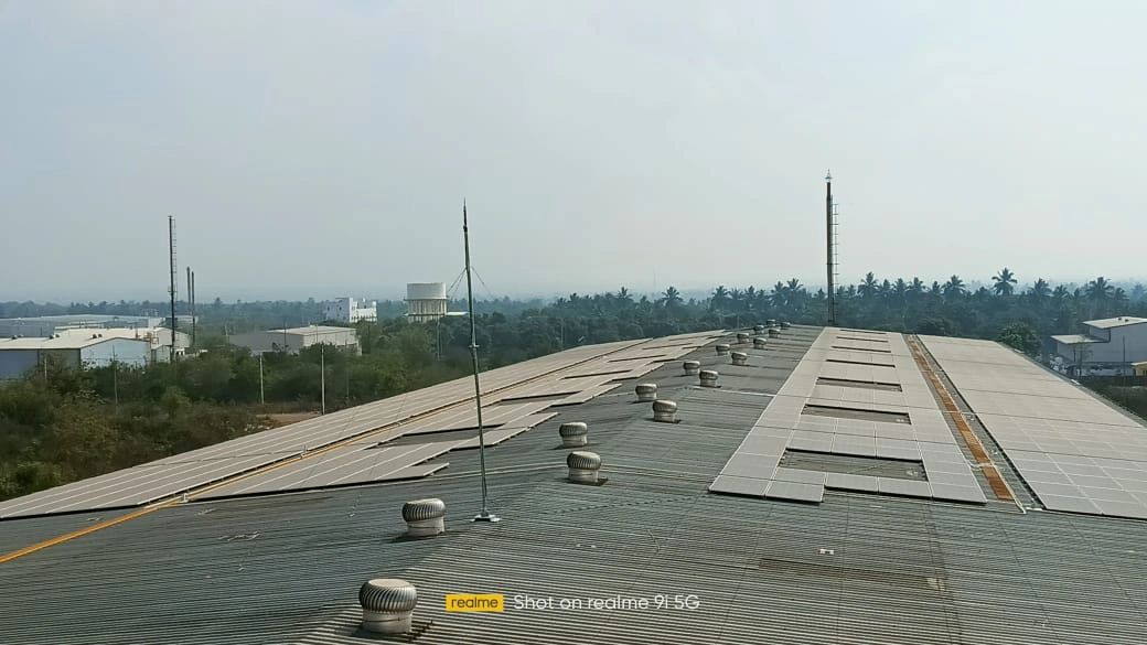 400kW solar installation at Vijayawada