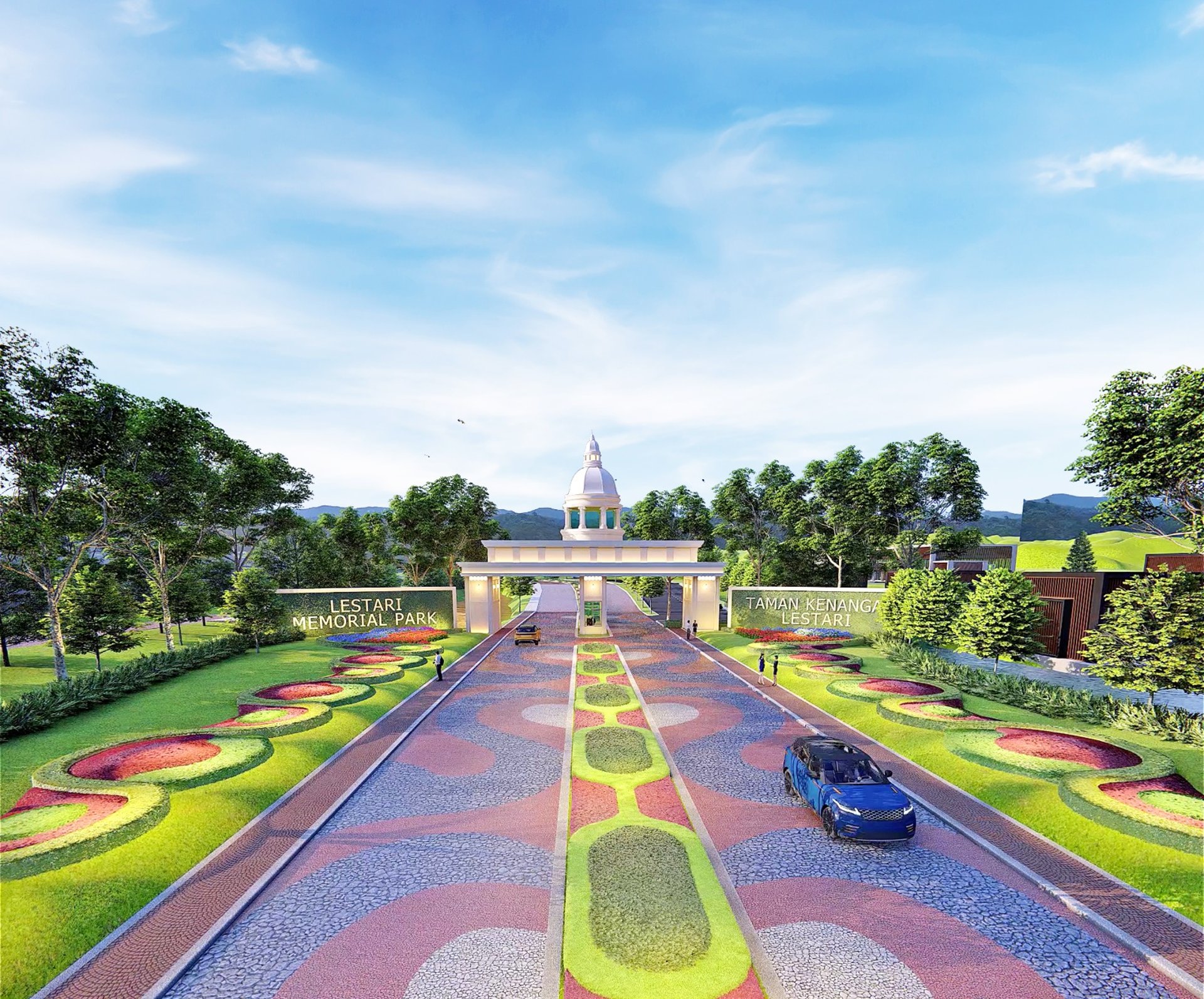 Kawasan hijau Lestari Memorial Park Tangerang