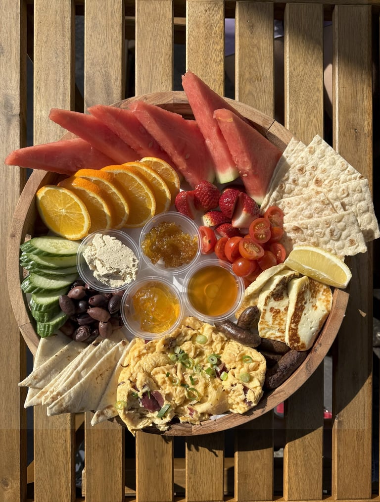 Middle Eastern banquet platter