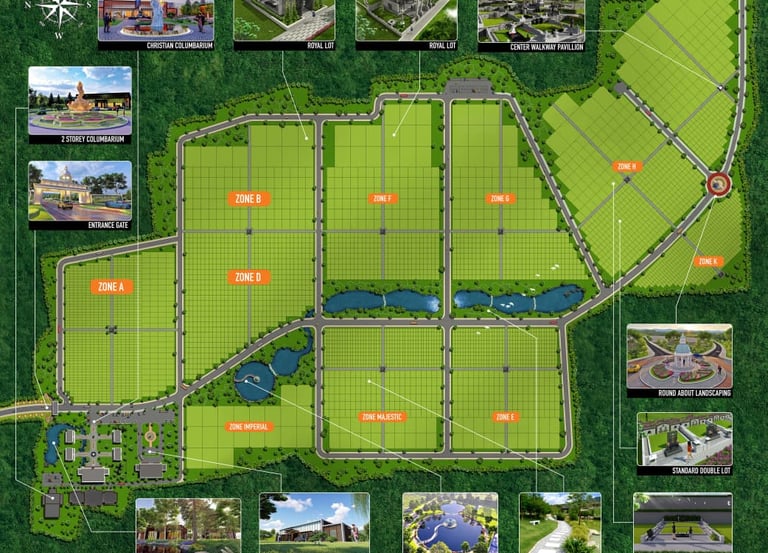 Denah kawasan Lestari Memorial Park