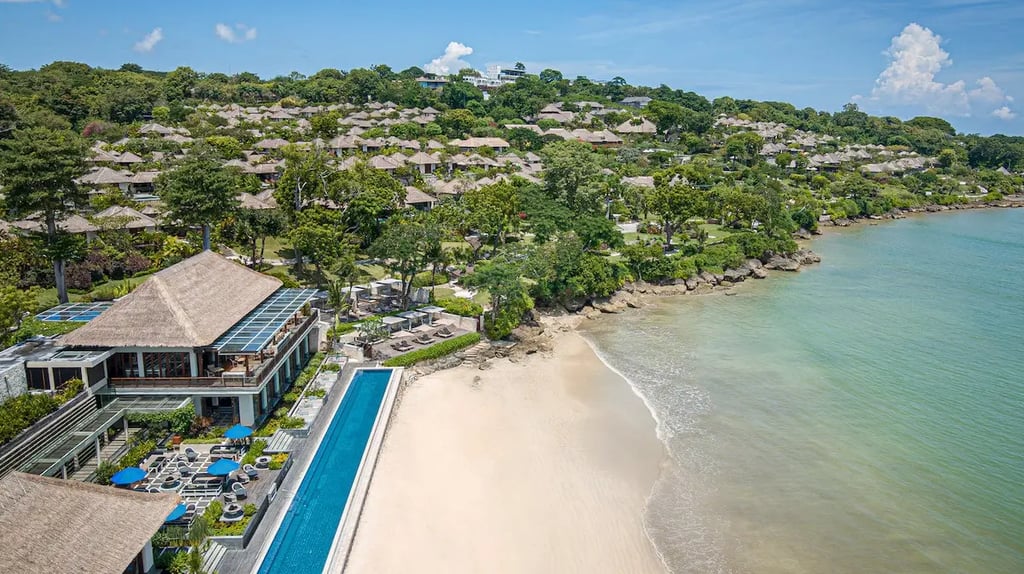 Four Seasons Resort Bali at Jimbaran Bay with private pool and ocean view