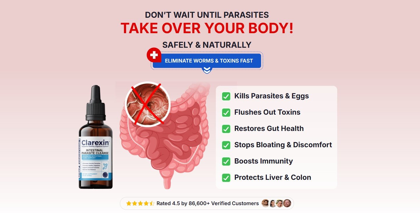 Clarexin&trade; | Natural Parasite Cleanse Drops for Gut Health | Clarexin