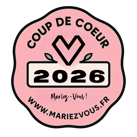 Macaron coup de cœur Mariez-Vous! annuaire de prestataires éco responsables